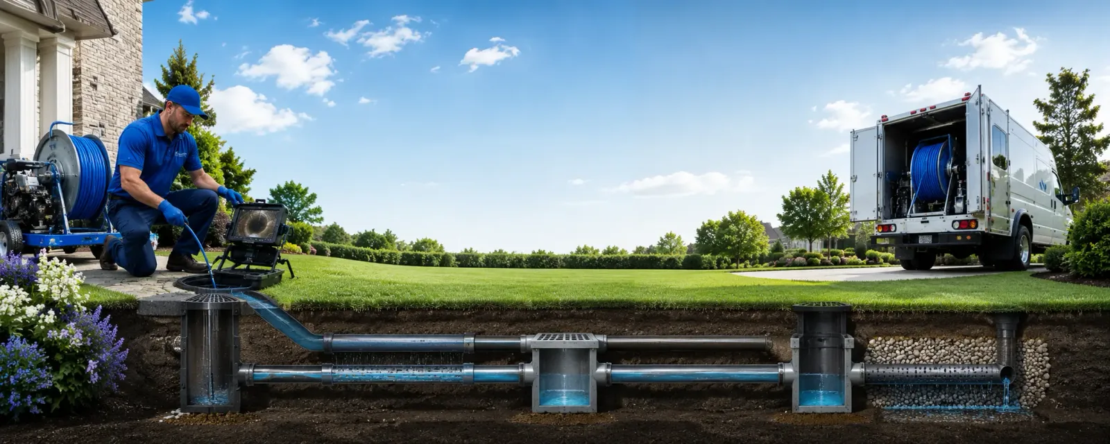Outdoor drain cleaning information for Vincentown, NJ